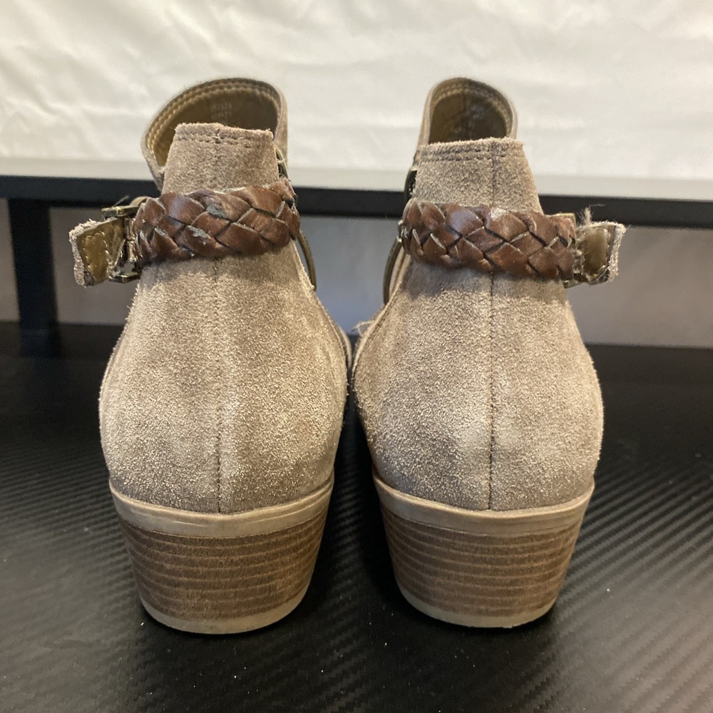 Bjorndal Leather Upper 352629 Wyatt Tan Suede Side Zip Boot Size 9.5 - Picture 4 of 8